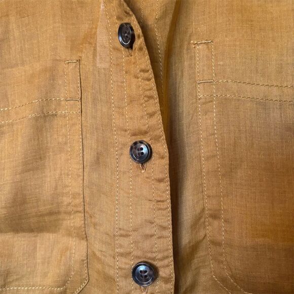 Banana Republic Women's Brown Sleeveless Safari Shirt Size S - Picture 4 of 10